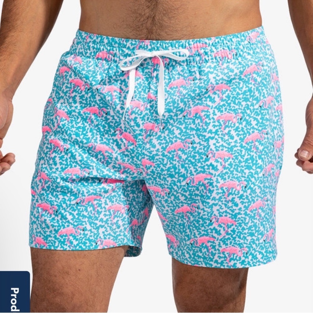 Chubbies The Domingos Are For Flamingos Swim Trunks